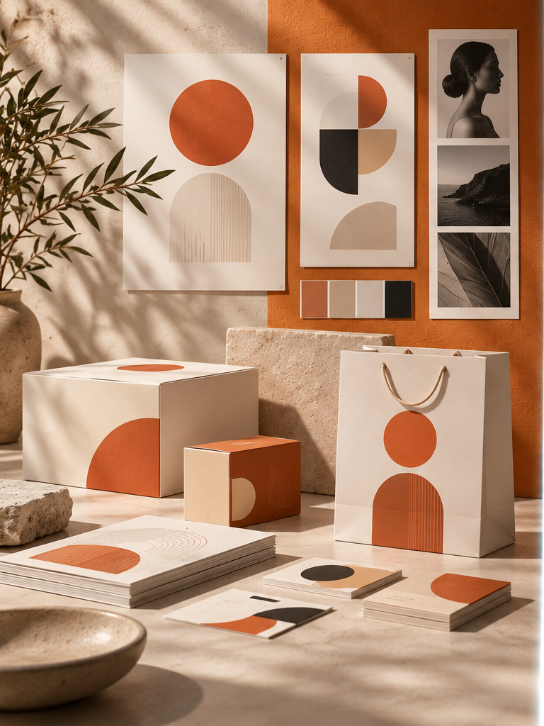 Editorial brand identity concept